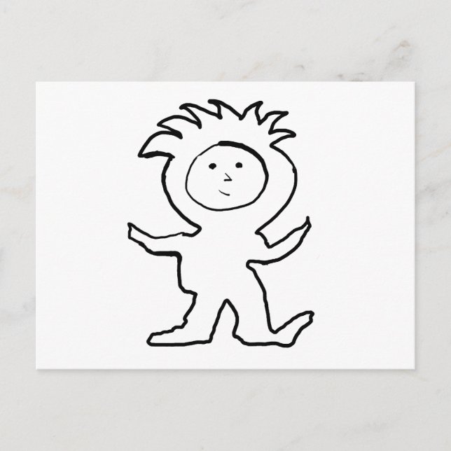 Lion Jammies Kid Postkarte (Vorderseite)