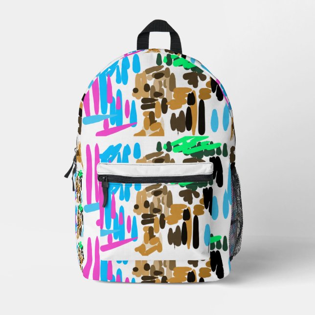 Lion joy bedruckter rucksack (Vorderseite)