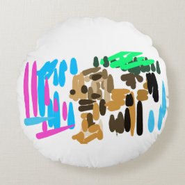 Lion joy rundes kissen