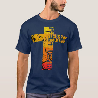Lion Judah Jesus Cross Christ Bibel verses Faith T-Shirt