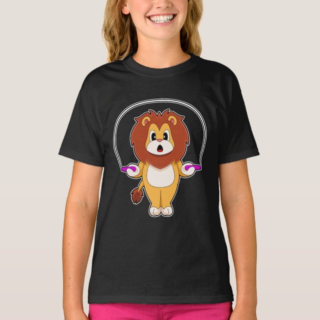 Lion Jumping rope Rope T-Shirt (Vorderseite)