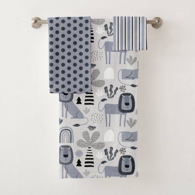 Lion Jungle King Handtuch Badhandtuch Set (Insitu)