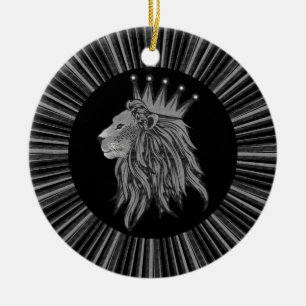Lion - Jungle King Keramikornament