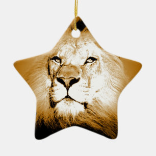Lion Keramik Ornament