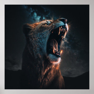 Lion King angry Poster