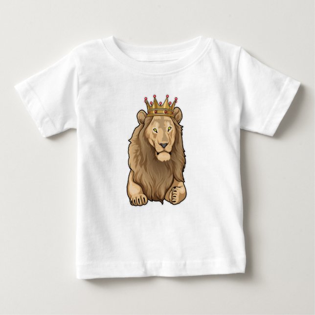 Lion King Crown Baby T-shirt (Vorderseite)