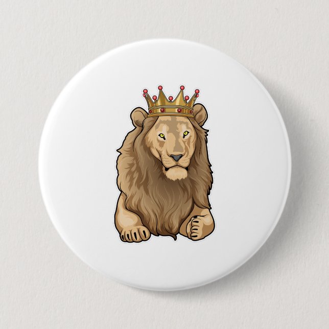 Lion King Crown Button (Vorderseite)
