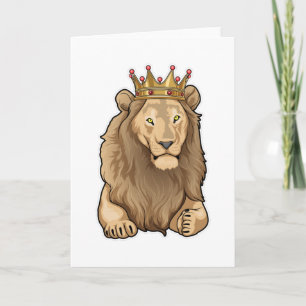 Lion King Crown Karte
