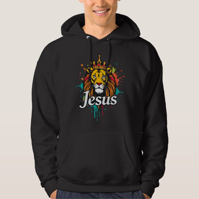 Lion King Jesus - Hoodie (Vorderseite)