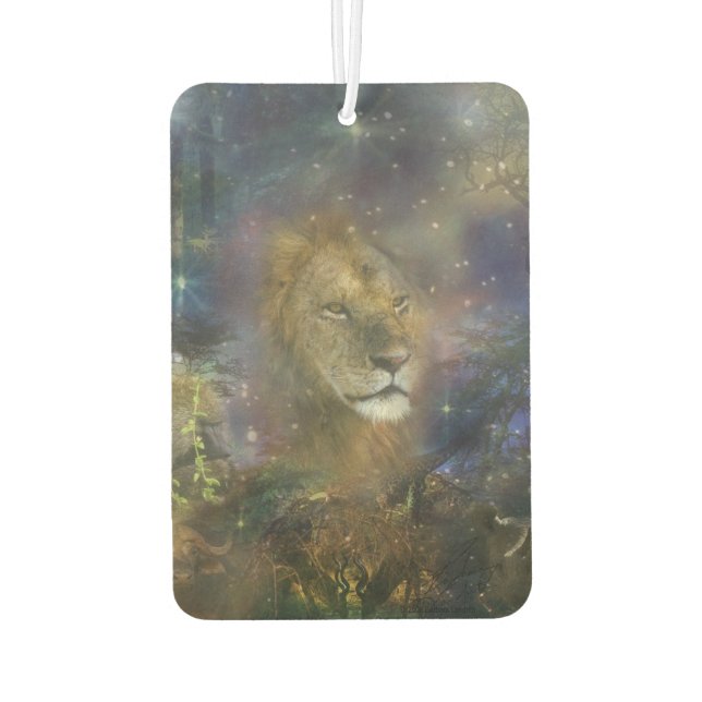 Lion King of Jungle Beasts Autolufterfrischer (Rückseite)