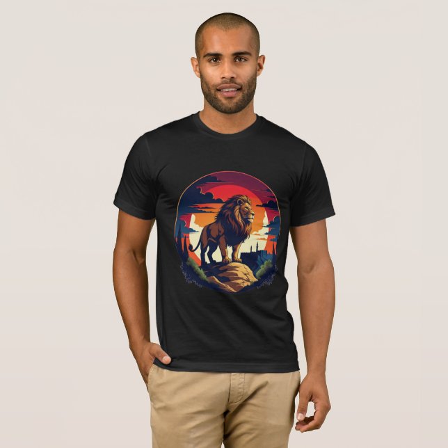 Lion King of the Dschungel T - Shirt Bold Men’s Gi (Vorne ganz)