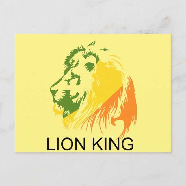 LION KING POSTKARTE (Vorderseite)