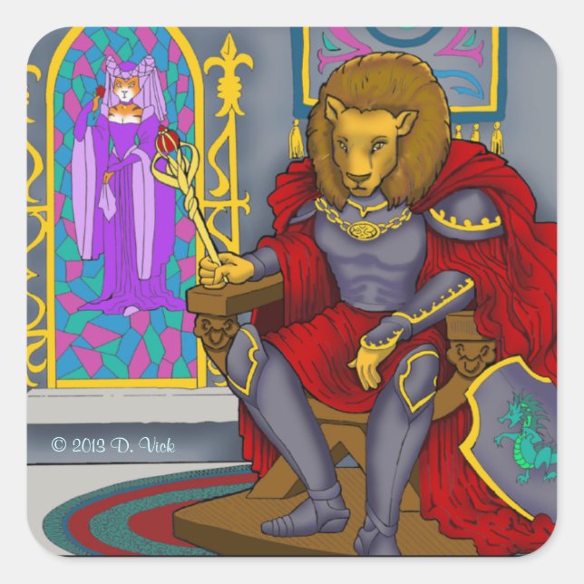 Lion King Sticker (Vorderseite)