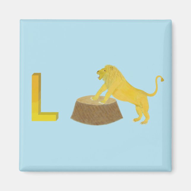 Lion Kühlschrankmagnet Magnet (Vorne)
