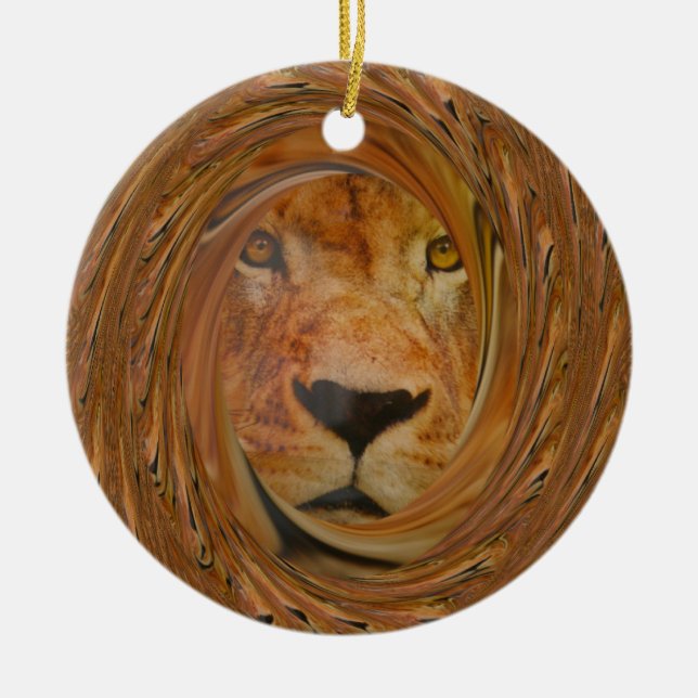 Lion Lächeln Keramikornament (Vorne)