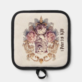 Lion-Lamb Heraldic Wappen Topflappen