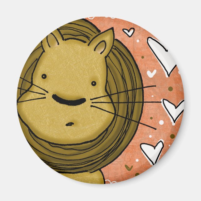 Lion Liebe Magnet (Vorne)