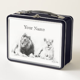 Lion & Lioness Lunch Box - Kundenspezifisches Gesc
