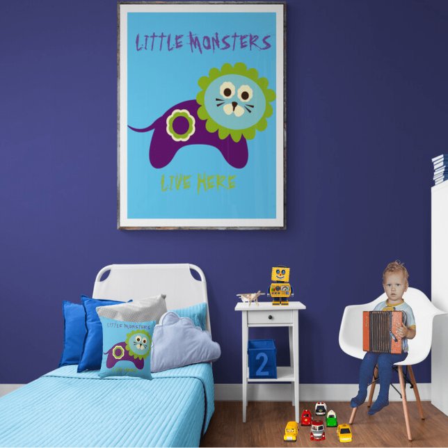 Lion Little Monsters leben hier Poster (Von Creator hochgeladen)