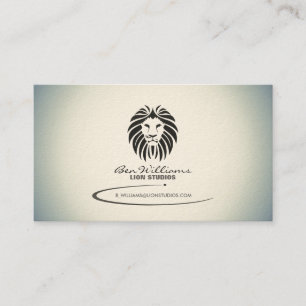 Lion Logo Business Card (Gradient Version) Visitenkarte