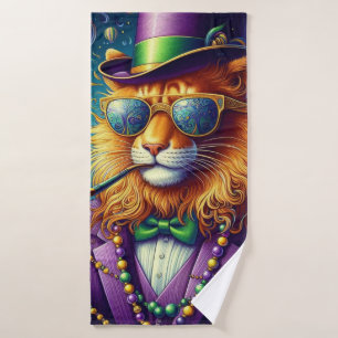 Lion/Louisiana Mardi Gras Badehandtuch