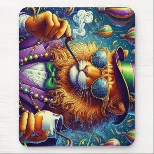Lion/Louisiana Mardi Gras Mousepad