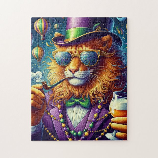 Lion/Louisiana Mardi Gras Puzzle (Vertikal)