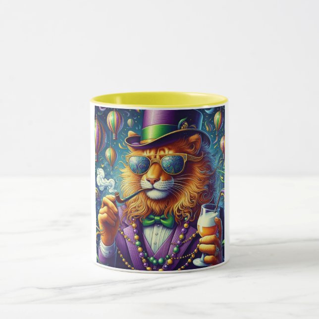 Lion/Louisiana Mardi Gras Tasse (Zentrum)
