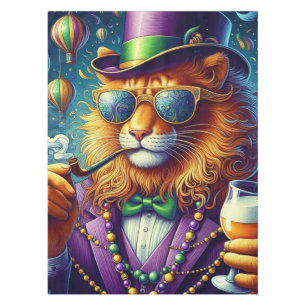 Lion/Louisiana Mardi Gras Tischdecke