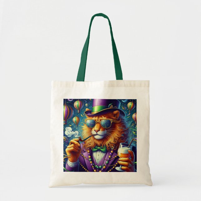 Lion/Louisiana Mardi Gras Tragetasche (Vorne)