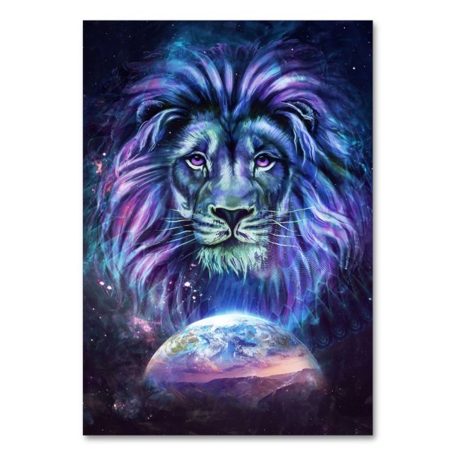 Lion Lovely Lion Tischnummer (Vorderseite)