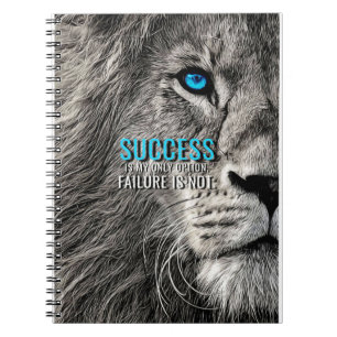 Lion Lover Erfolg ist meine einzige Option Notizblock