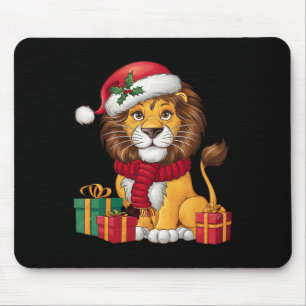 Lion Lover Xmas Feiertag Weihnachten Mousepad