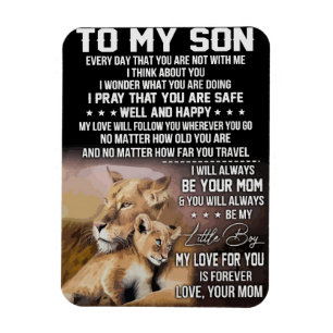 Lion Lover zu meinem Sohn Lion Magnet