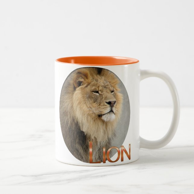 Lion Lovers King of the Dschungel Zweifarbige Tasse (Rechts)