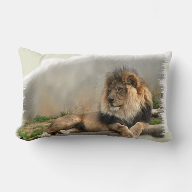 Lion Lovers Kunstgeschenke Lendenkissen (Vorderseite)