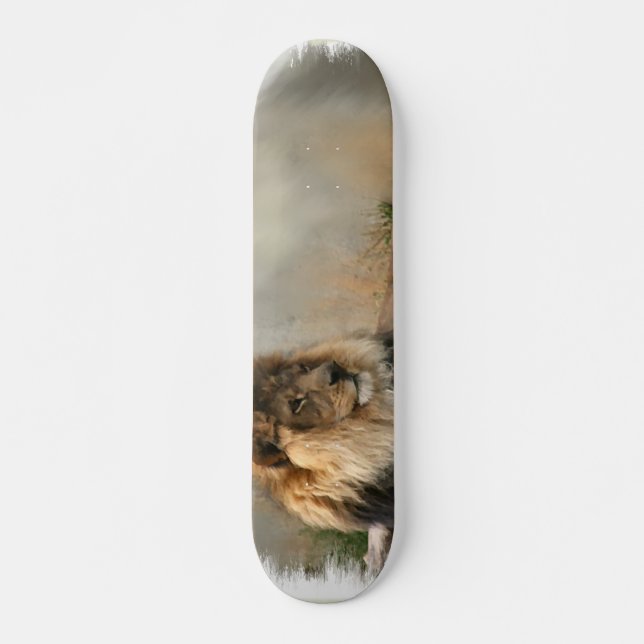 Lion Lovers Kunstgeschenke Skateboard (Vorne)