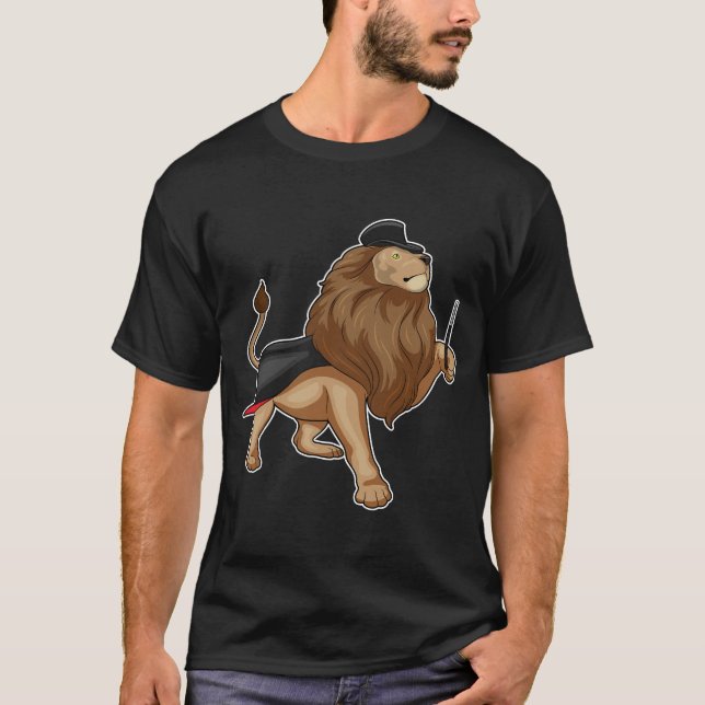 Lion Magician Magic wand T-Shirt (Vorderseite)