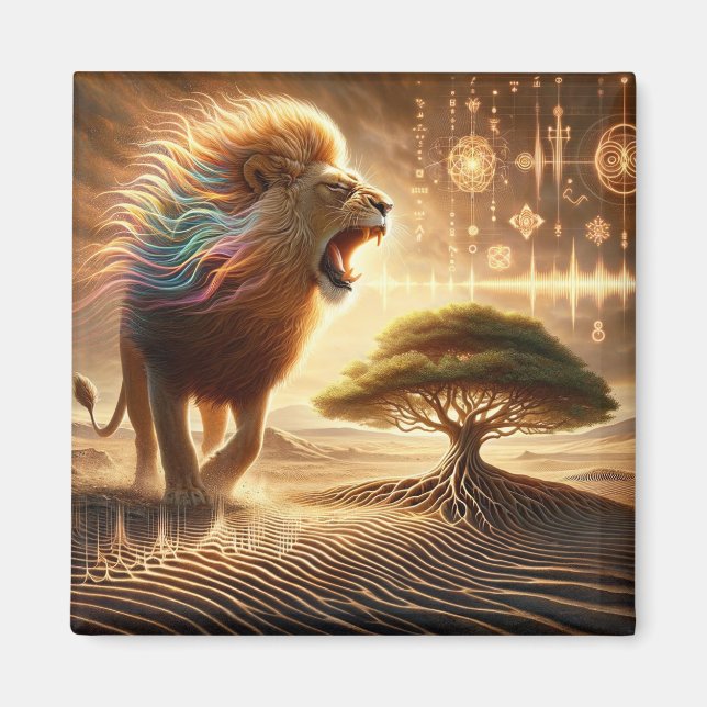 Lion Magnet singend (Vorne)