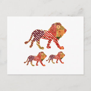 LION - Majestic KING of animal Postkarte
