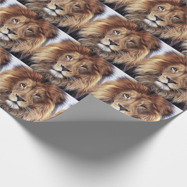 LION MALE GESCHENKPAPIER (Ecke)