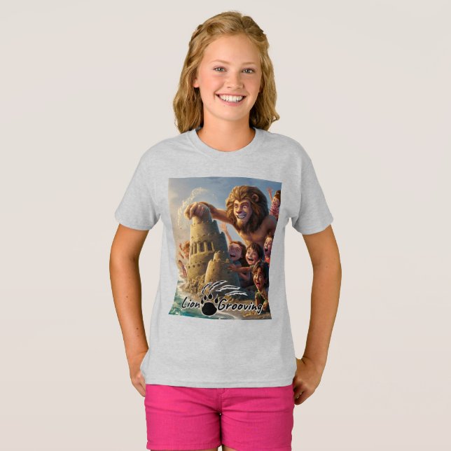 Lion Man Castelo de Areia T-Shirt (Vorne ganz)