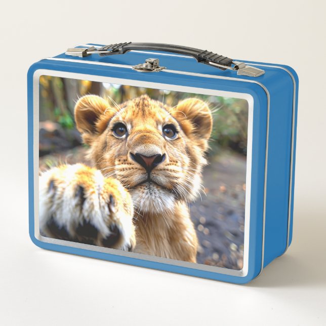 Lion Metall Brotdose (Vorderseite)