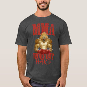 Lion Mixed Martial Arts Workout Boxing Martial Art T-Shirt