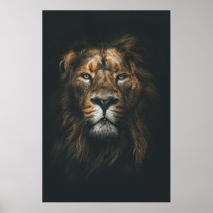 Lion Modern Fotografy Poster