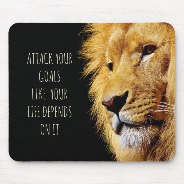 Lion Motivation Mousepad (Vorne)
