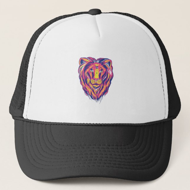Lion Muzzle, afrikanische Big Cat Truckerkappe (Vorderseite)