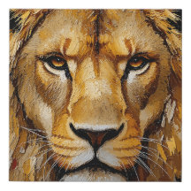 Lion Nah-up Wall Art Canvas Print