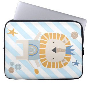 Lion Niedlich Face Lion Handgezeichnet Laptopschutzhülle