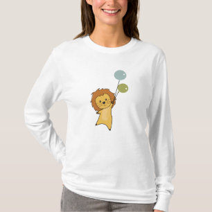 Lion Niedlicher Tiere Big Cat Balloons für Kinder T-Shirt